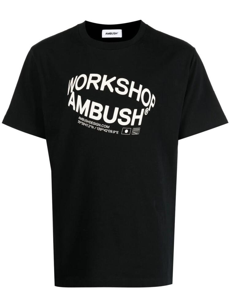 AMBUSH Revolve logo-print T-shirt - Black Cover