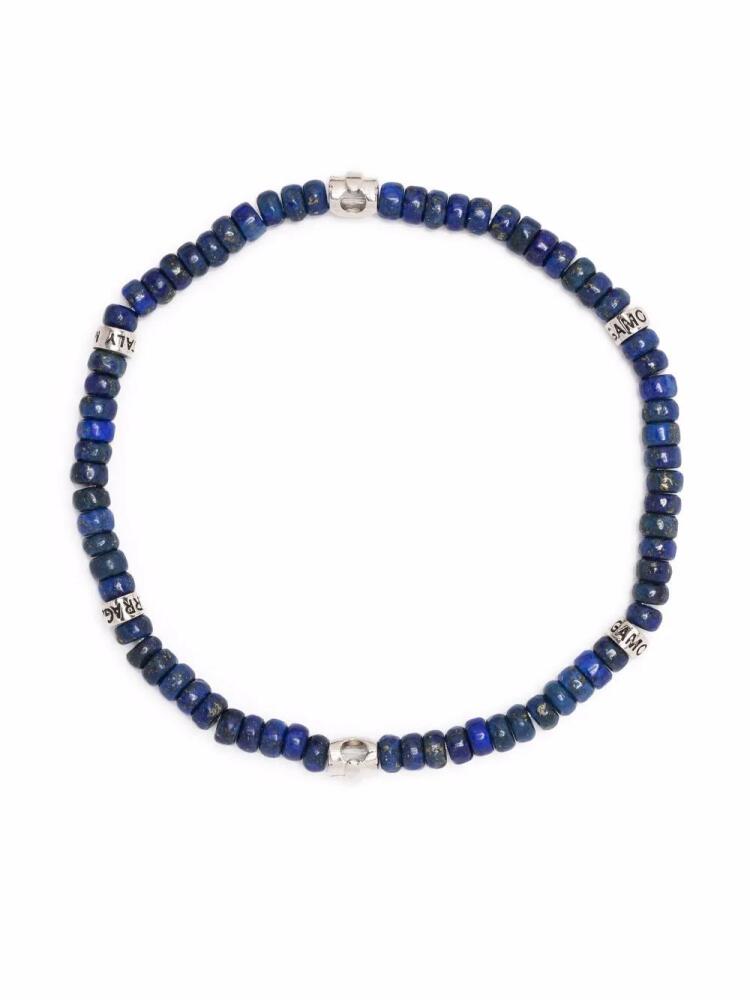 Ferragamo engraved-detail beaded bracelet - Blue Cover