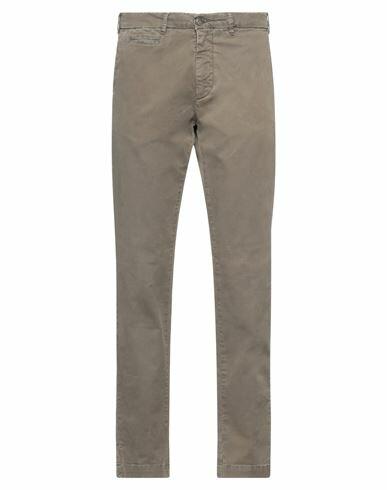 40weft Man Pants Khaki Cotton, Elastane Cover