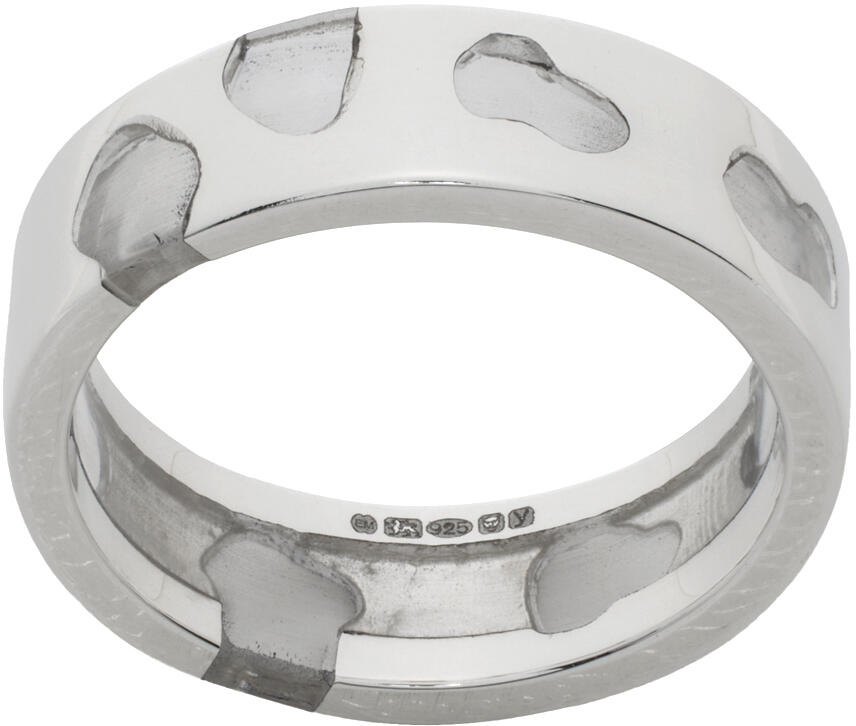 Ellie Mercer Silver Classic Band Ring Cover