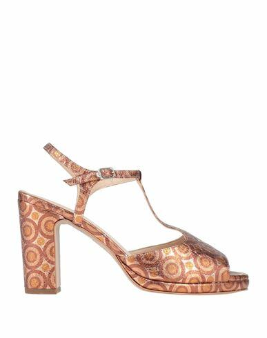 Carmens Woman Sandals Copper Soft Leather Cover