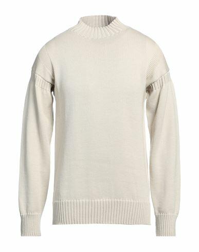 Jil Sander+ Man Turtleneck Beige Wool Cover