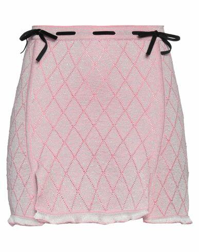 Cormio Woman Mini skirt Pink Cotton, Lyocell, Polyester, Polyamide Cover