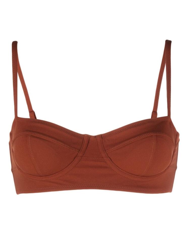 Ulla Johnson Zahara bikini top - Brown Cover