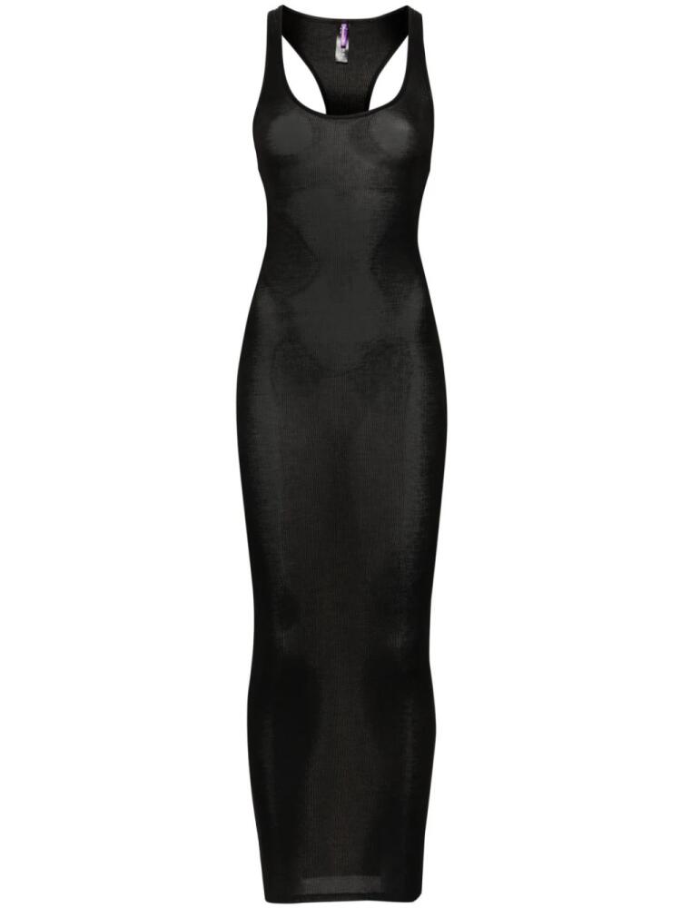 Maison Close La Femme Amazone ribbed midi dress - Black Cover