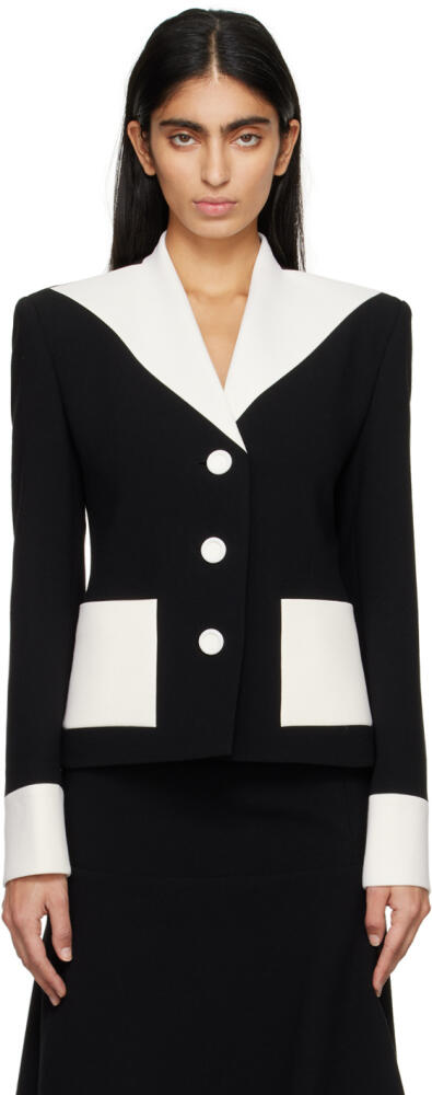 KIMHĒKIM Black & Off-White Button Blazer Cover