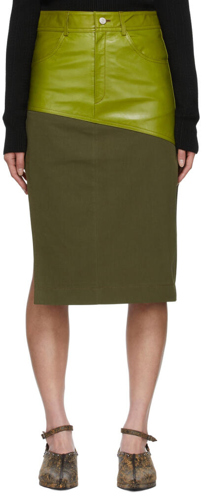 Andersson Bell Green Sevilla Midi Skirt Cover