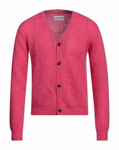 Han Kjøbenhavn Man Cardigan Fuchsia Mohair wool, Polyamide, Merino Wool Cover