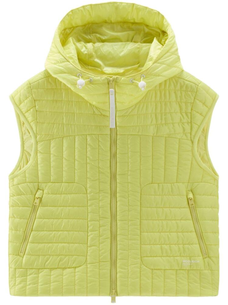 Woolrich hooded quilted gilet - Yellow Cover