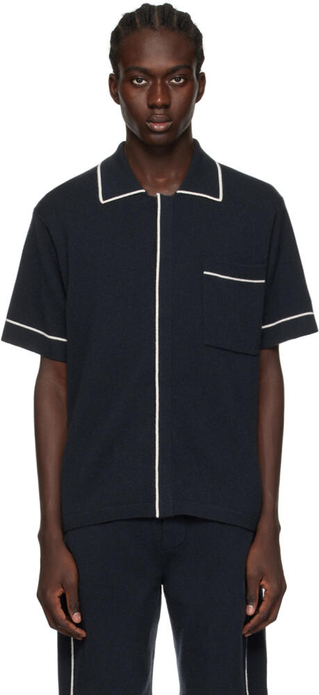 LISA YANG Navy 'The Oliver' Polo Cover