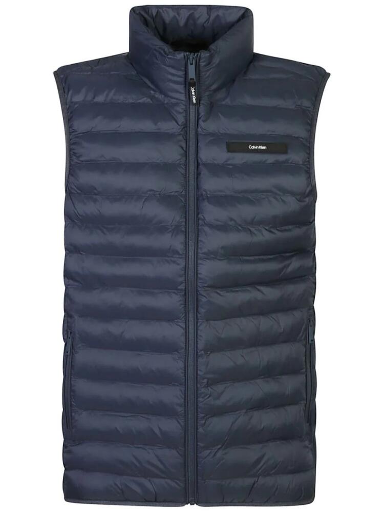 Calvin Klein logo-patch gilet - Blue Cover