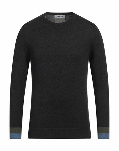 Shockly Man Sweater Steel grey Cotton, Elastane Cover