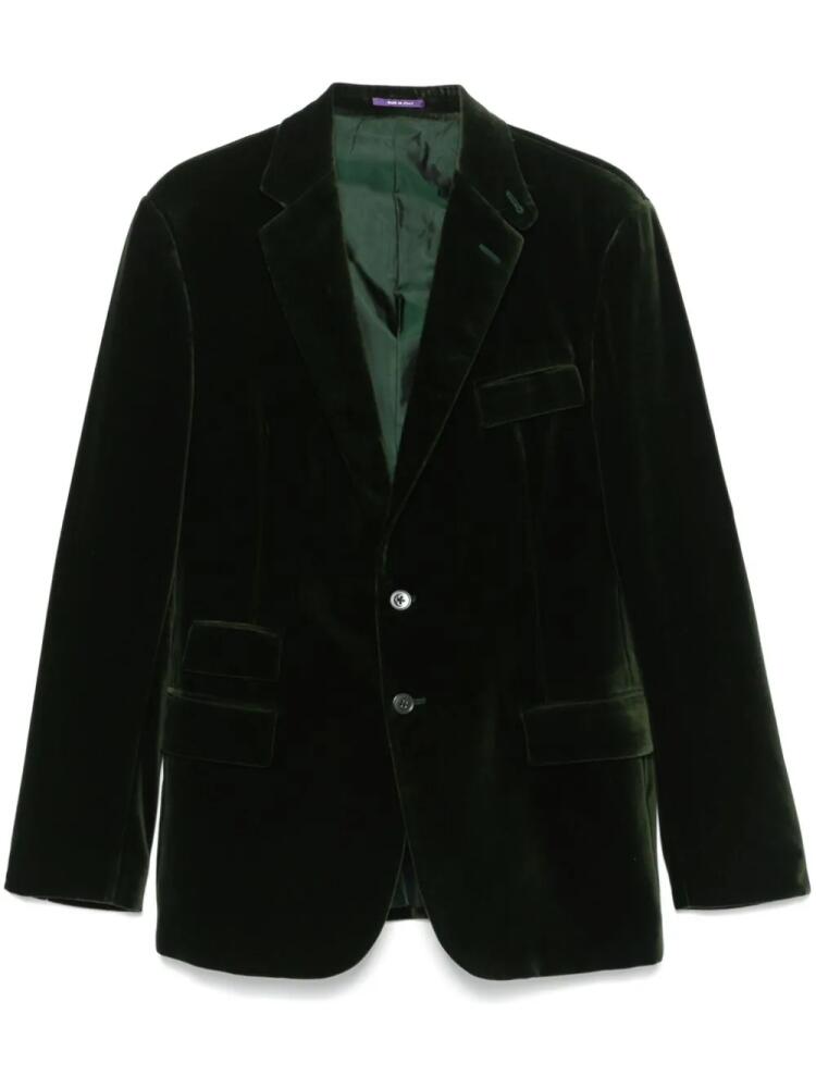 Ralph Lauren Purple Label velvet blazer - Green Cover