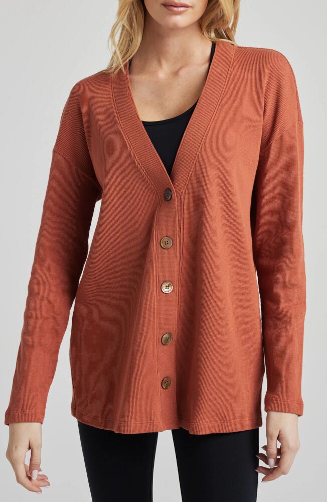 Losano Relaxed Cardigan in Baked Clay Cover