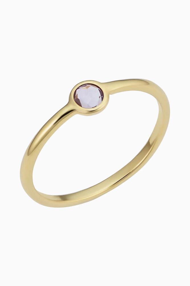 Oradina 14K Yellow Gold Amethyst Bijoux Ring Cover