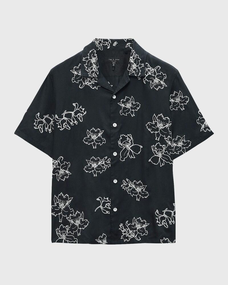 Rag & Bone Men's Avery Embroidered Camp Shirt Cover