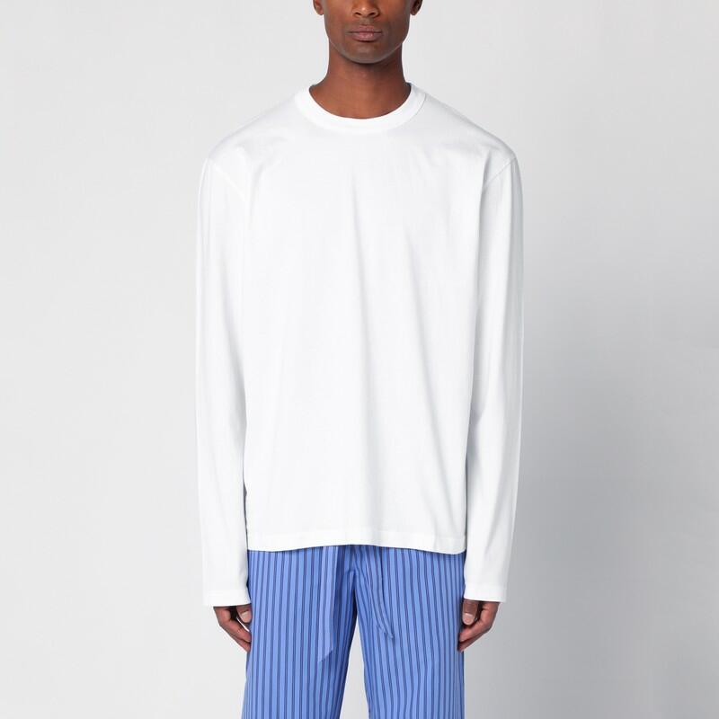 Tekla White pyjama crew-neck sweater Cover