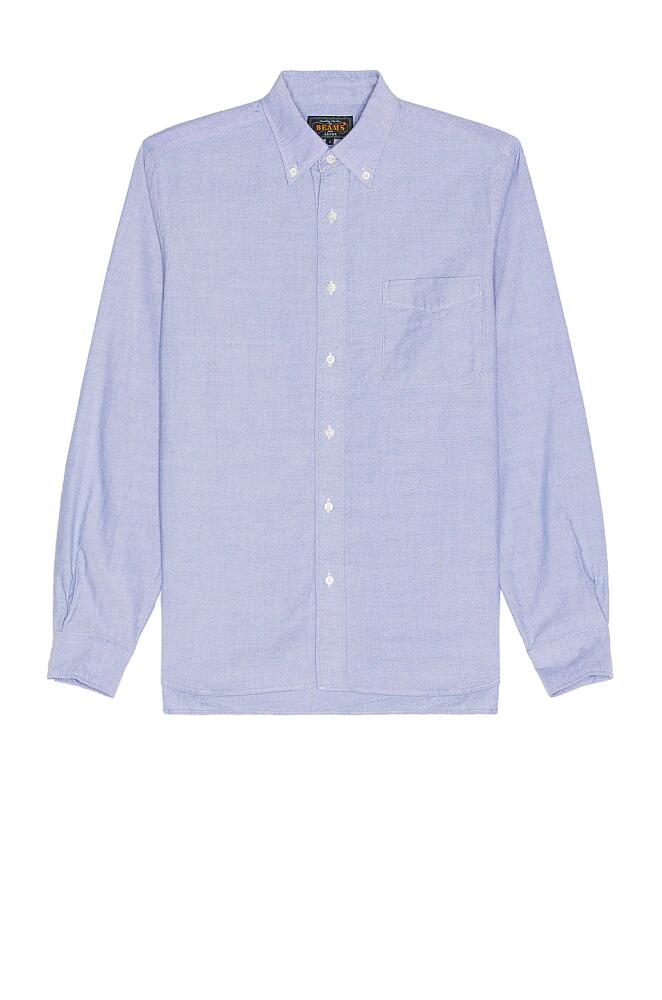 Beams Plus B.D Oxford in Blue Cover