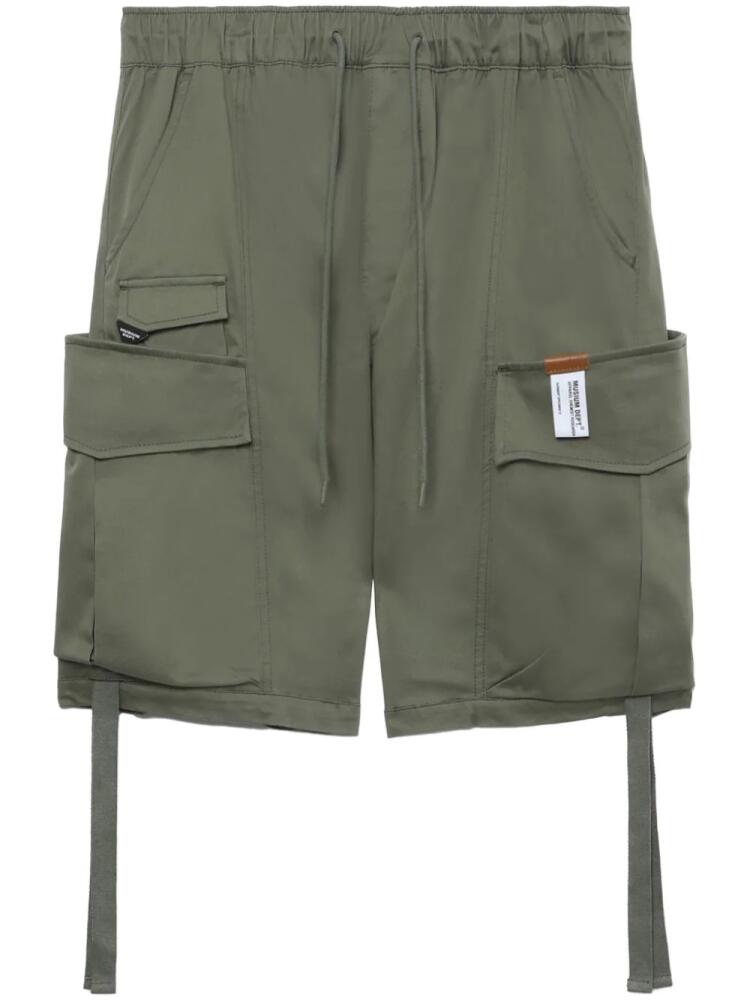 Musium Div. stretch-cotton cargo shorts - Green Cover