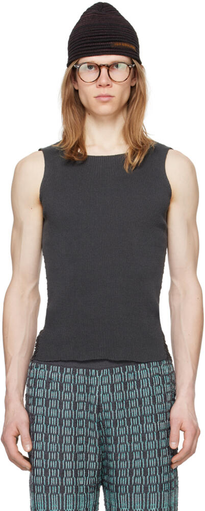 Isa Boulder SSENSE Exclusive Gray Float Tank Top Cover