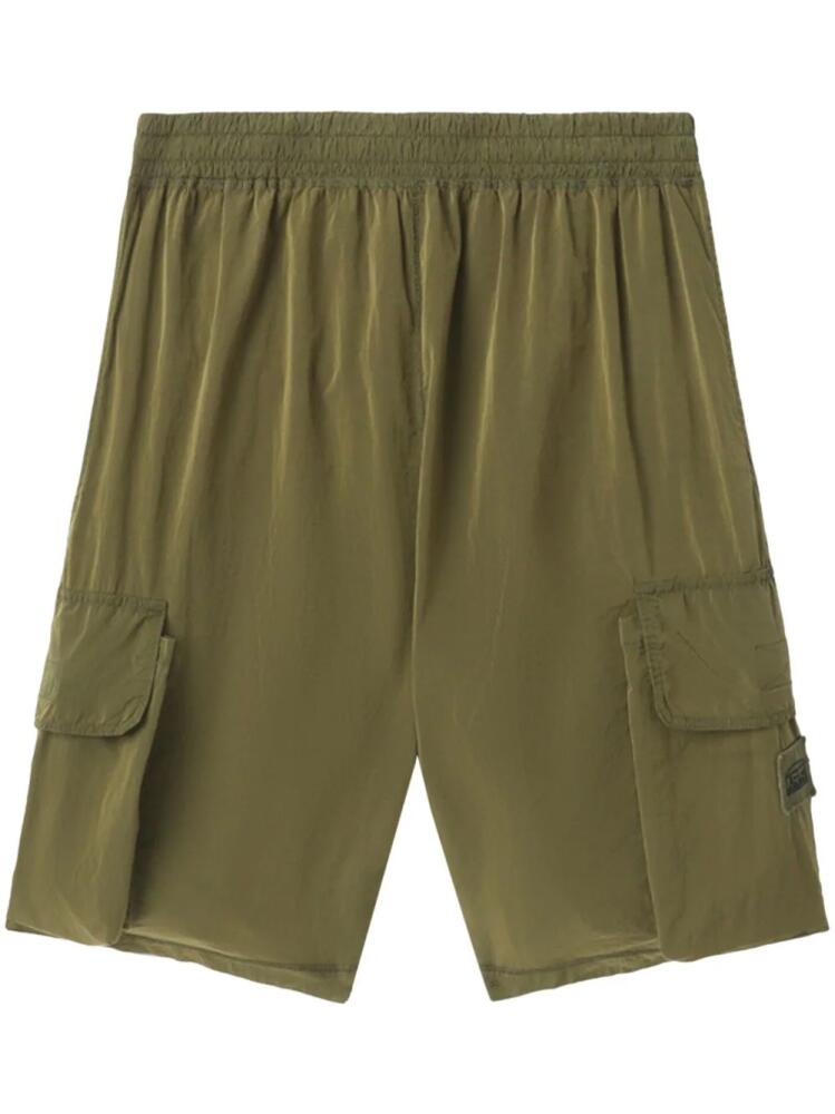 Aries elasticated waistband track shorts - Green Cover