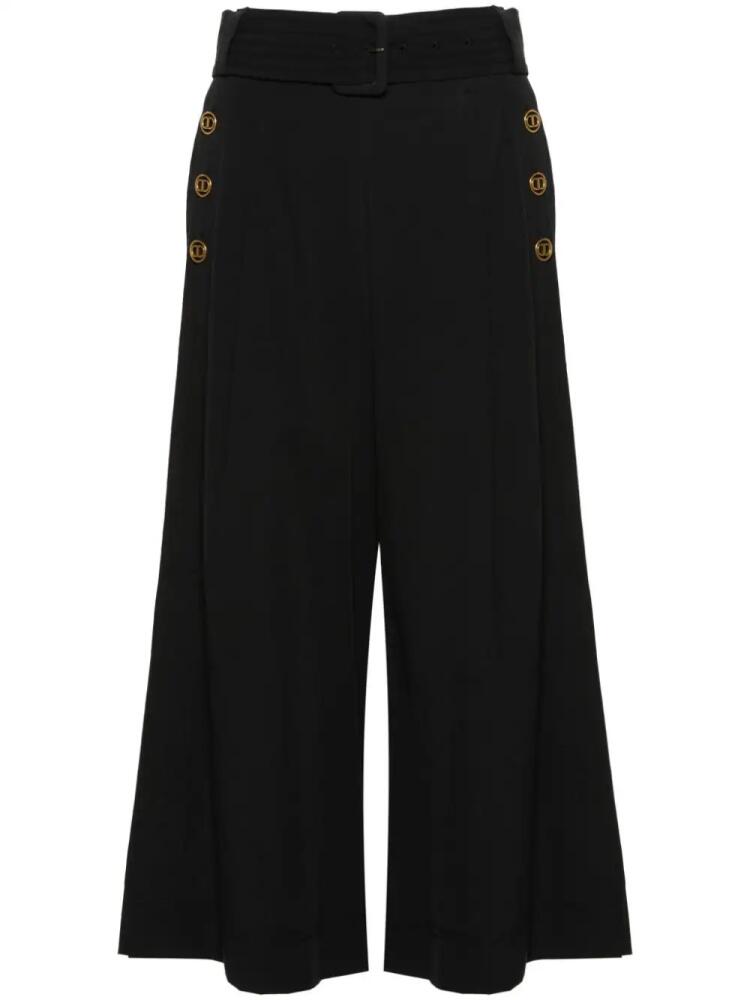 TWINSET wide-leg cropped trousers - Black Cover