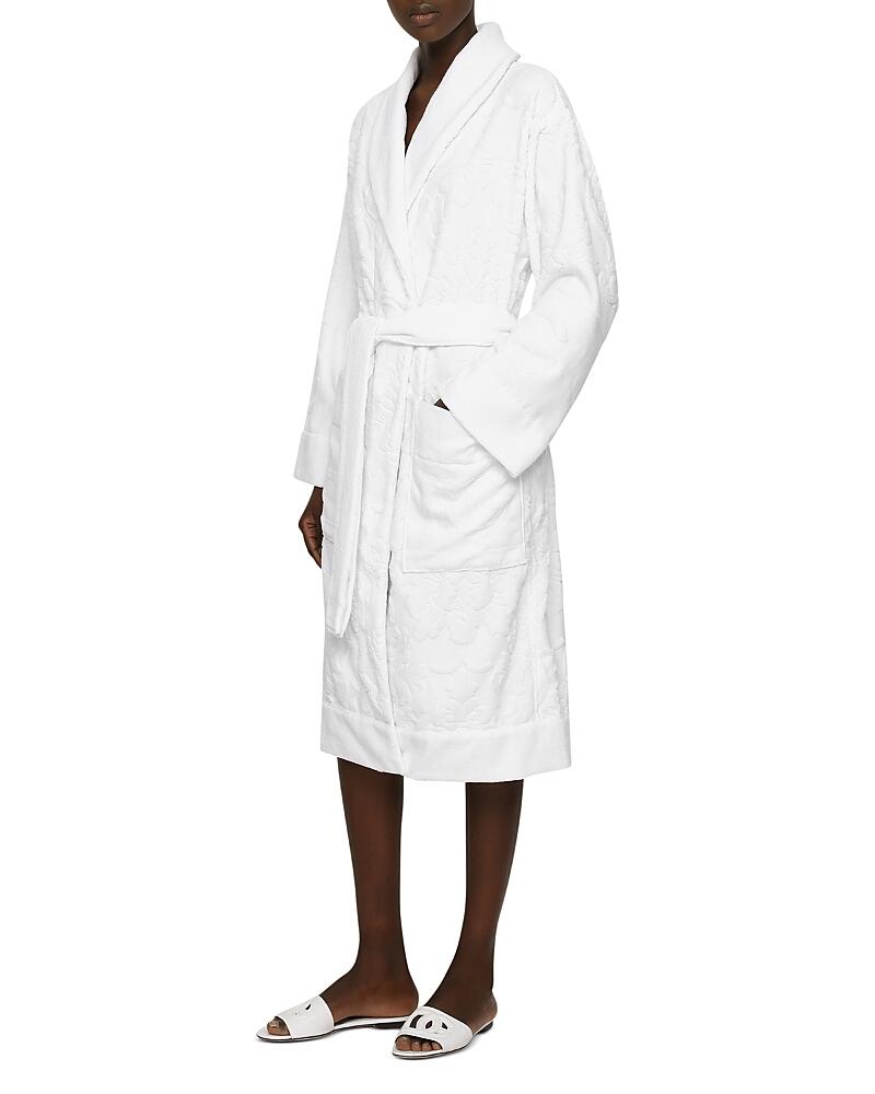 Dolce & Gabbana Casa Dg Logo Jacquard Bathrobe Cover