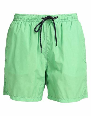 Drumohr Man Swim trunks Acid green Polyester Cover