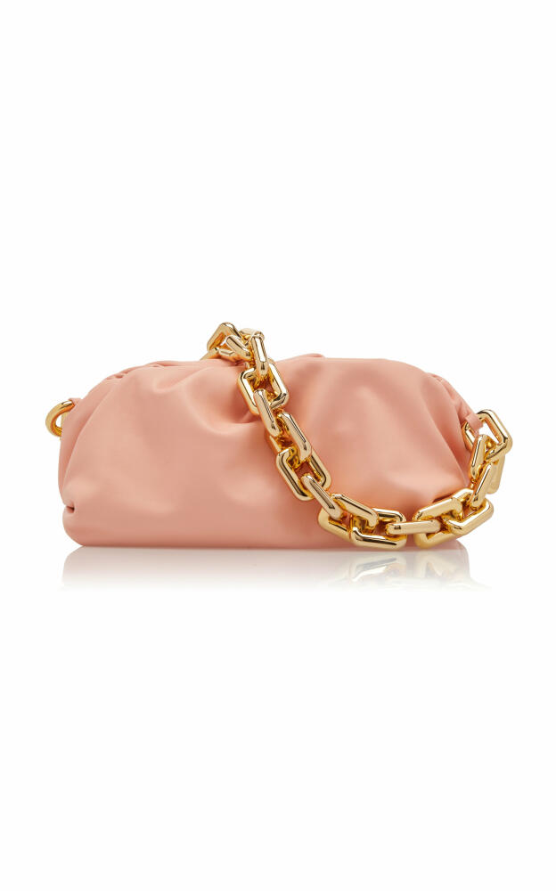 Bottega Veneta - The Chain Pouch Leather Clutch - Pink Cover