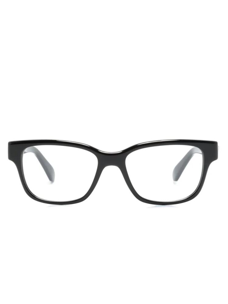 Swarovski crystal-embellished square-frame glasses - Black Cover