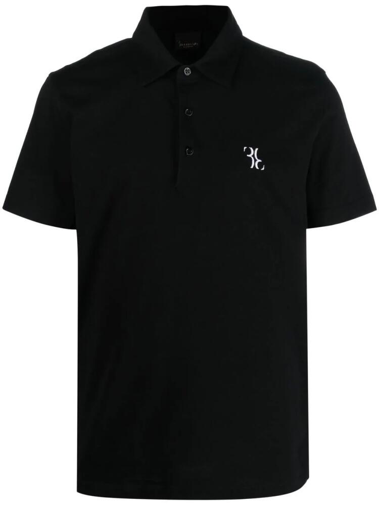 Billionaire logo-print short-sleeve polo shirt - Black Cover