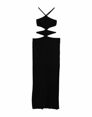 Circus Hotel Woman Maxi dress Black Viscose, Polyester, Polyamide, Lyocell Cover