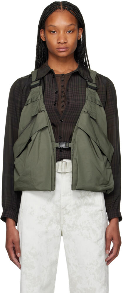 LEMAIRE Green Utility Vest Cover