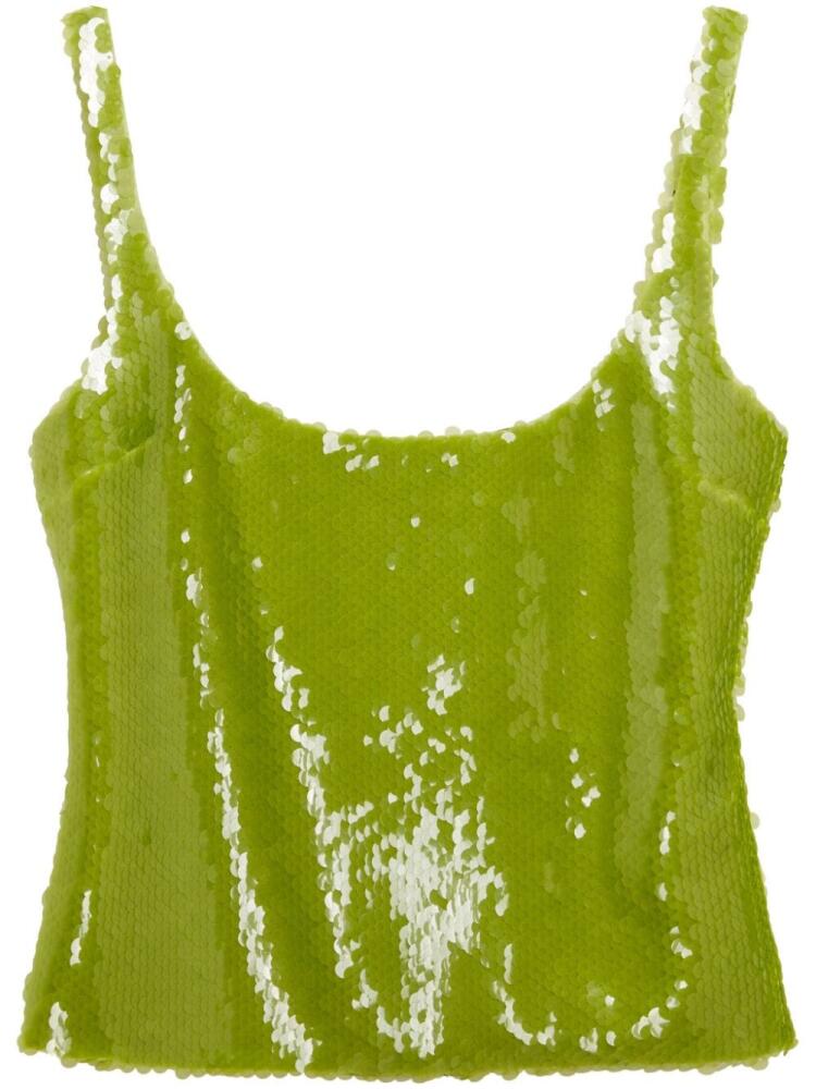 16Arlington Hornet sequin-embellished top - Green Cover