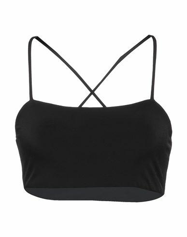 Lanston Woman Top Black Polyester, Elastane Cover