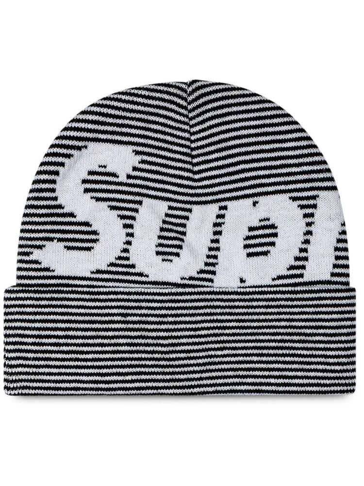 Supreme Big Logo knitted beanie - Black Cover