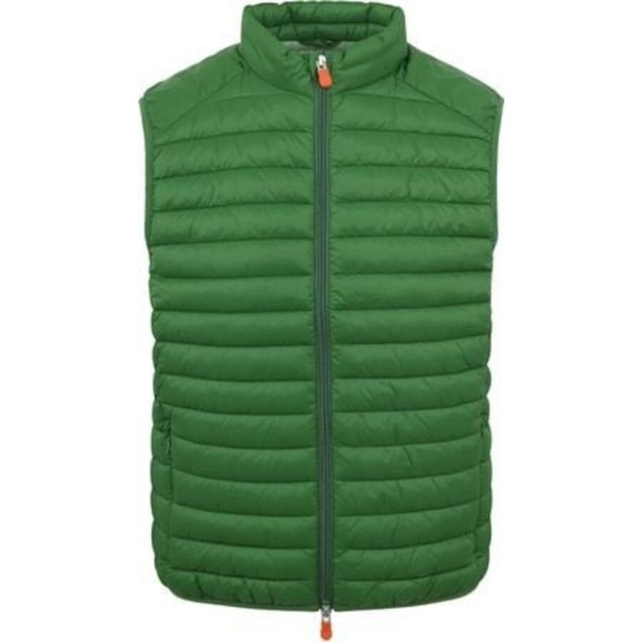 Save The Duck Mens Rainforest Green Adam Icon Padded Vest Cover