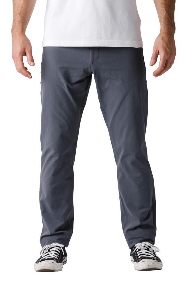 Western Rise Diversion 32-Inch Water Resistant Travel Pants in Blue Grey Cover