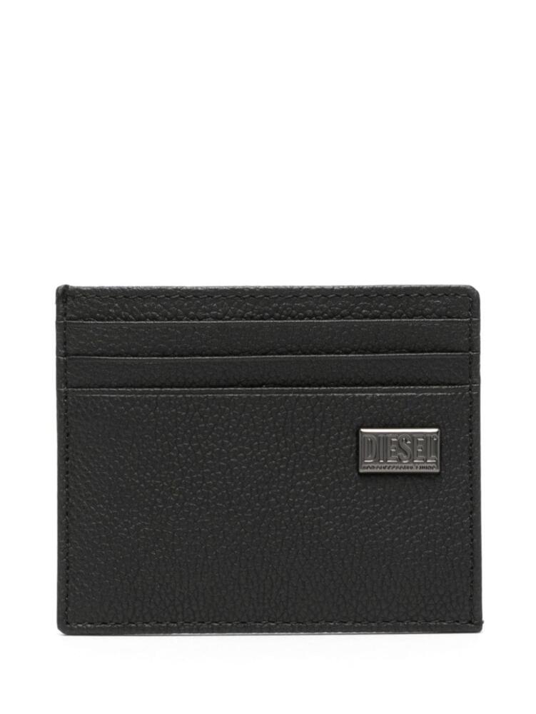 Diesel Medal-D leather card holder - Black Cover