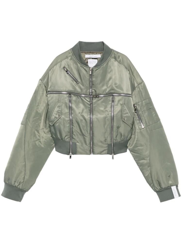 Rokh Broken bomber jacket - Green Cover