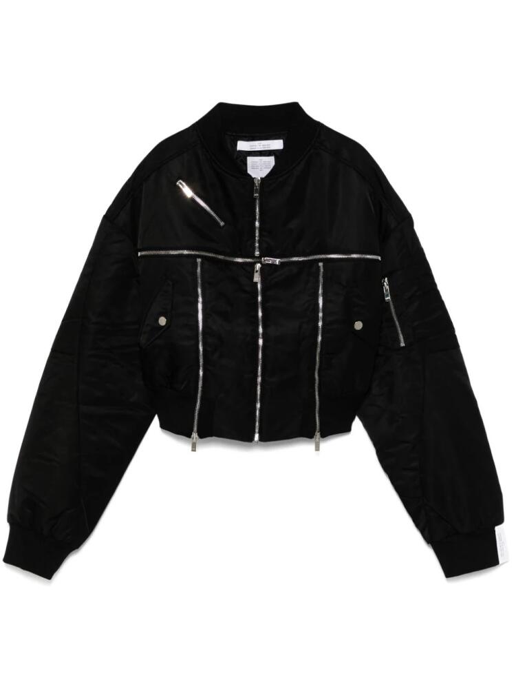 Rokh Broken bomber jacket - Black Cover