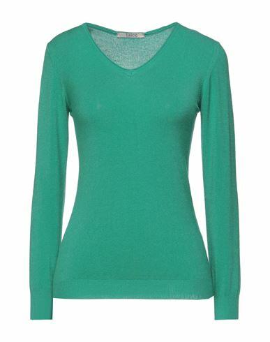 Tsd12 Woman Sweater Green Modal, Acrylic, Polyamide Cover