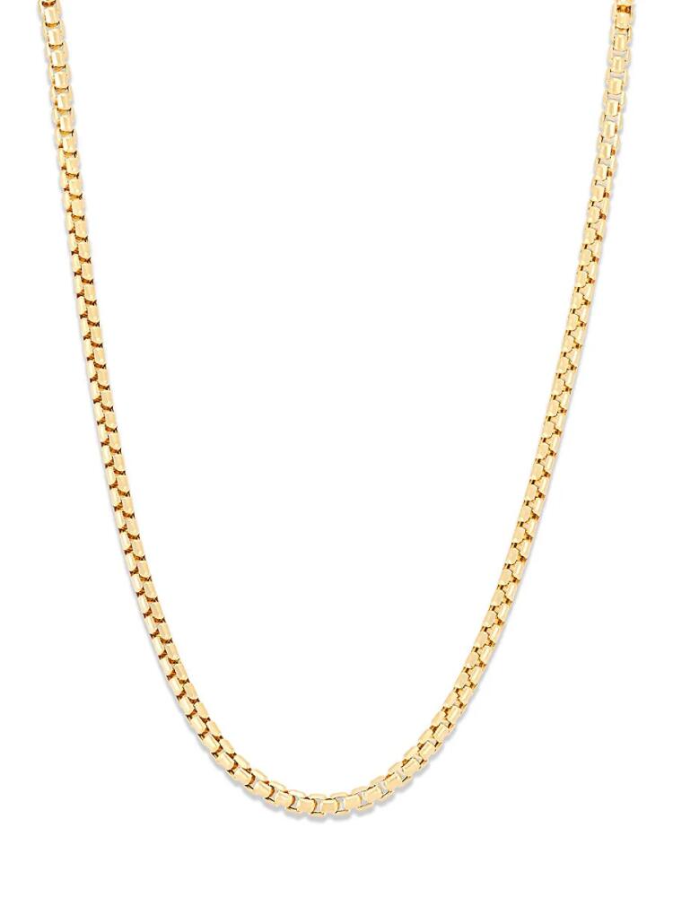 Saks Fifth Avenue Made in Italy Men's 14K Yellow Gold Box Chain Necklace Cover