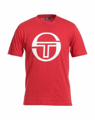 Sergio Tacchini Man T-shirt Red Cotton Cover