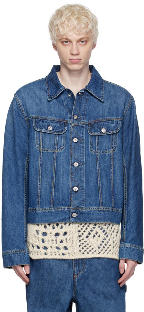 OUR LEGACY Blue Rodeo Denim Jacket Cover