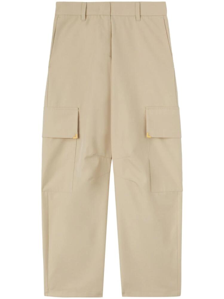 Palm Angels carrot-cut cotton trousers - Neutrals Cover