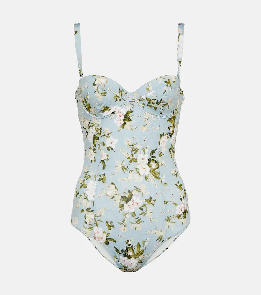 Erdem Amilia floral swimsuit Cover