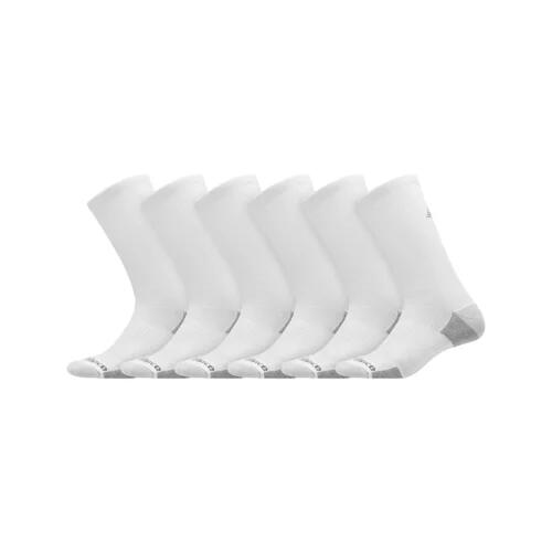 New Balance Unisex Cushioned Crew Socks 6 Pack - White Cover