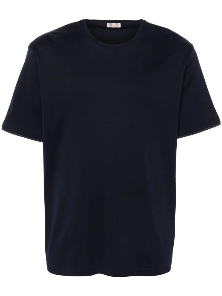 Herno short-sleeve cotton T-shirt - Blue Cover