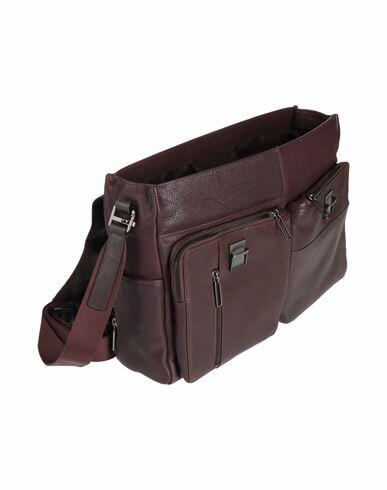 Piquadro Man Handbag Burgundy Cow leather, Nylon, Polyester, Metal, EVA (Ethylene - Vinyl - Acetate) Cover